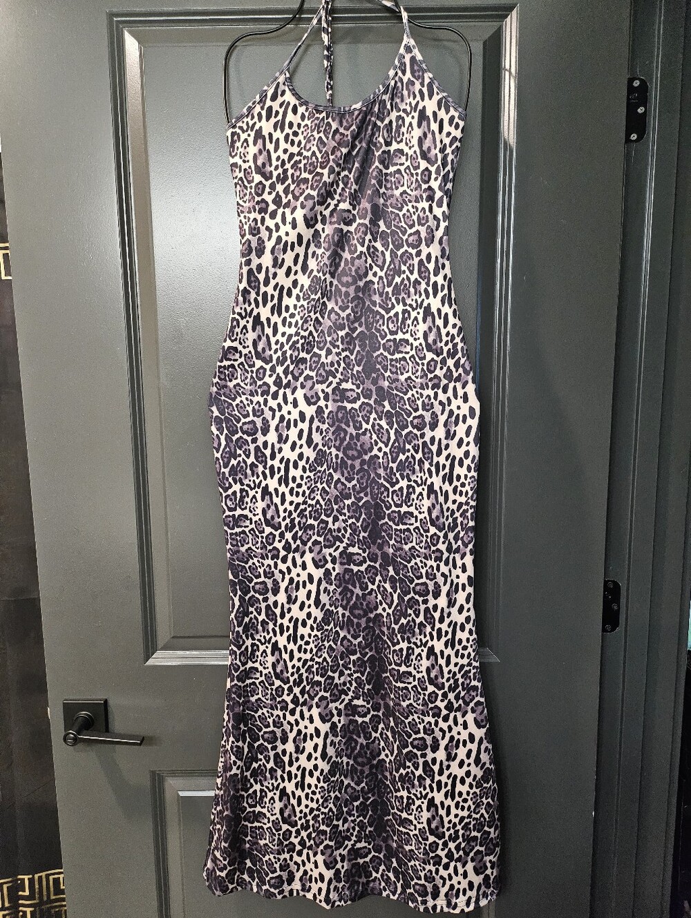Animal Print Halter Dress